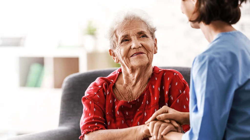 Nursing an Old Woman