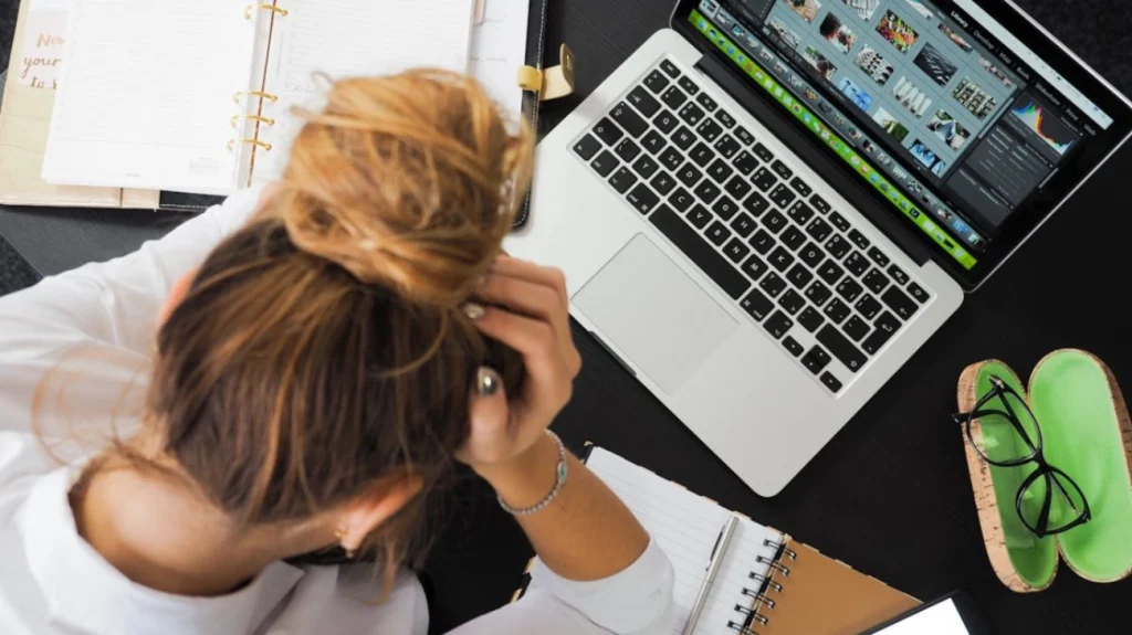 Woman Working at Desk