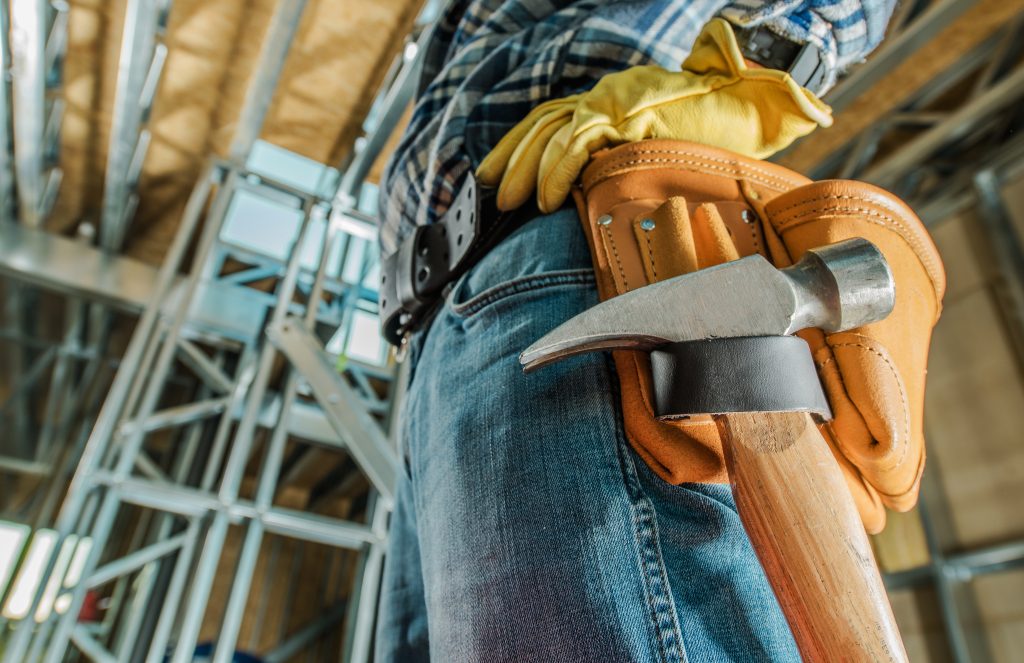 carpenter with his hammer