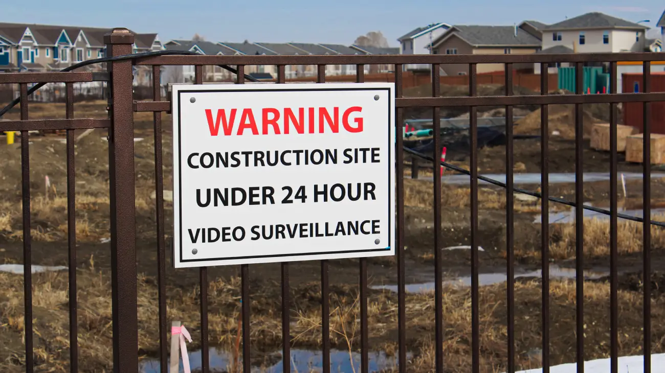 Warning Construction Site